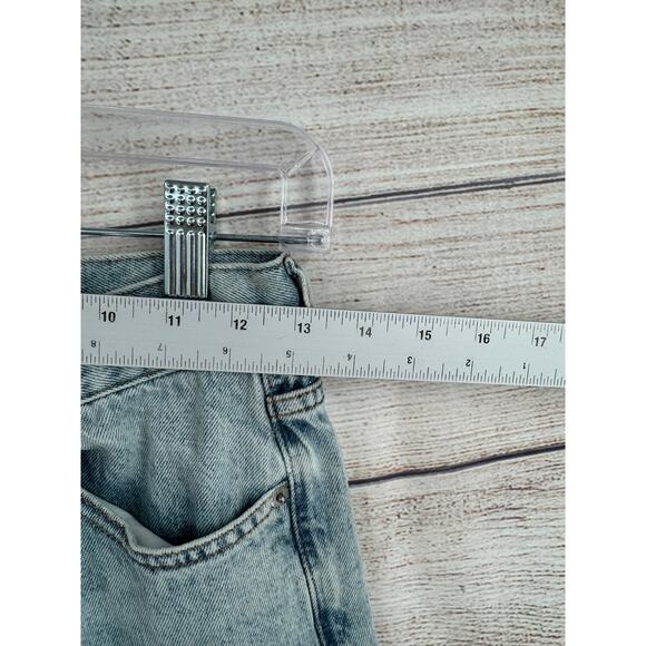 Diesel 1978 D-Akemi Wide Leg Flare Jeans Womens 24 Blue Light Wash Denim - Picture 11 of 14